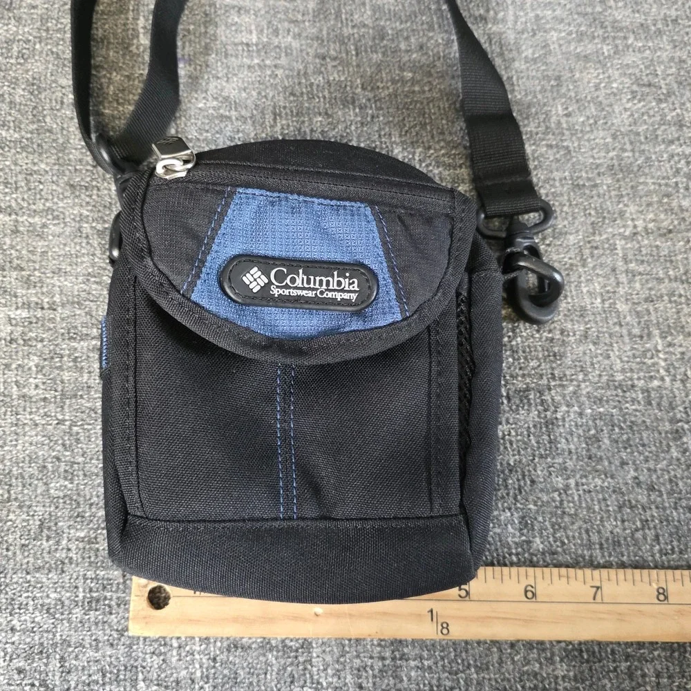 Columbia Sportswear Digital Assistant C3602-407 Crossbody Bag Black Blue Y2K